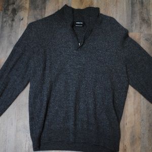 Claiborne Merino Wool Blend Sweater, Men's M, Gray